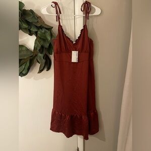 Nine West Burgundy Chemise